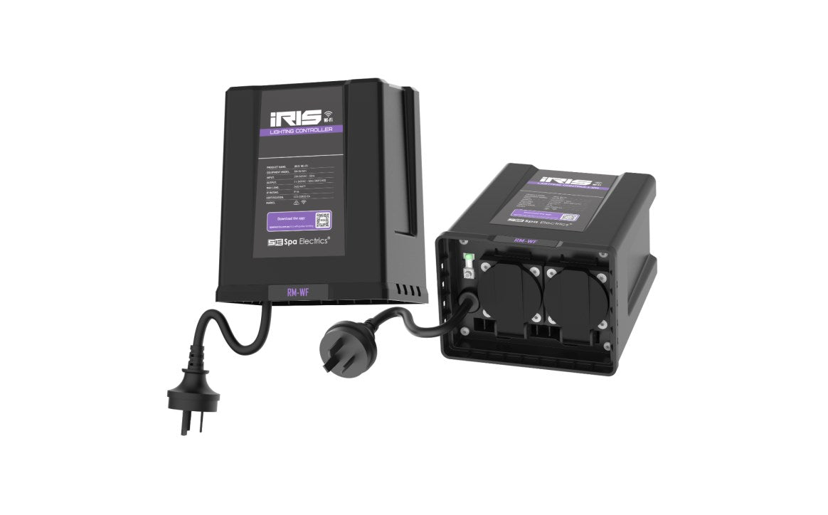 Spa Electrics iRIS Wi-Fi 2-Channel Remote Control System for Multi Plus Pool & Spa Lights RM-WF Spa Electrics iRIS Wi-Fi 2-Channel Remote Control System for Multi Plus Pool & Spa Lights RM-WF
